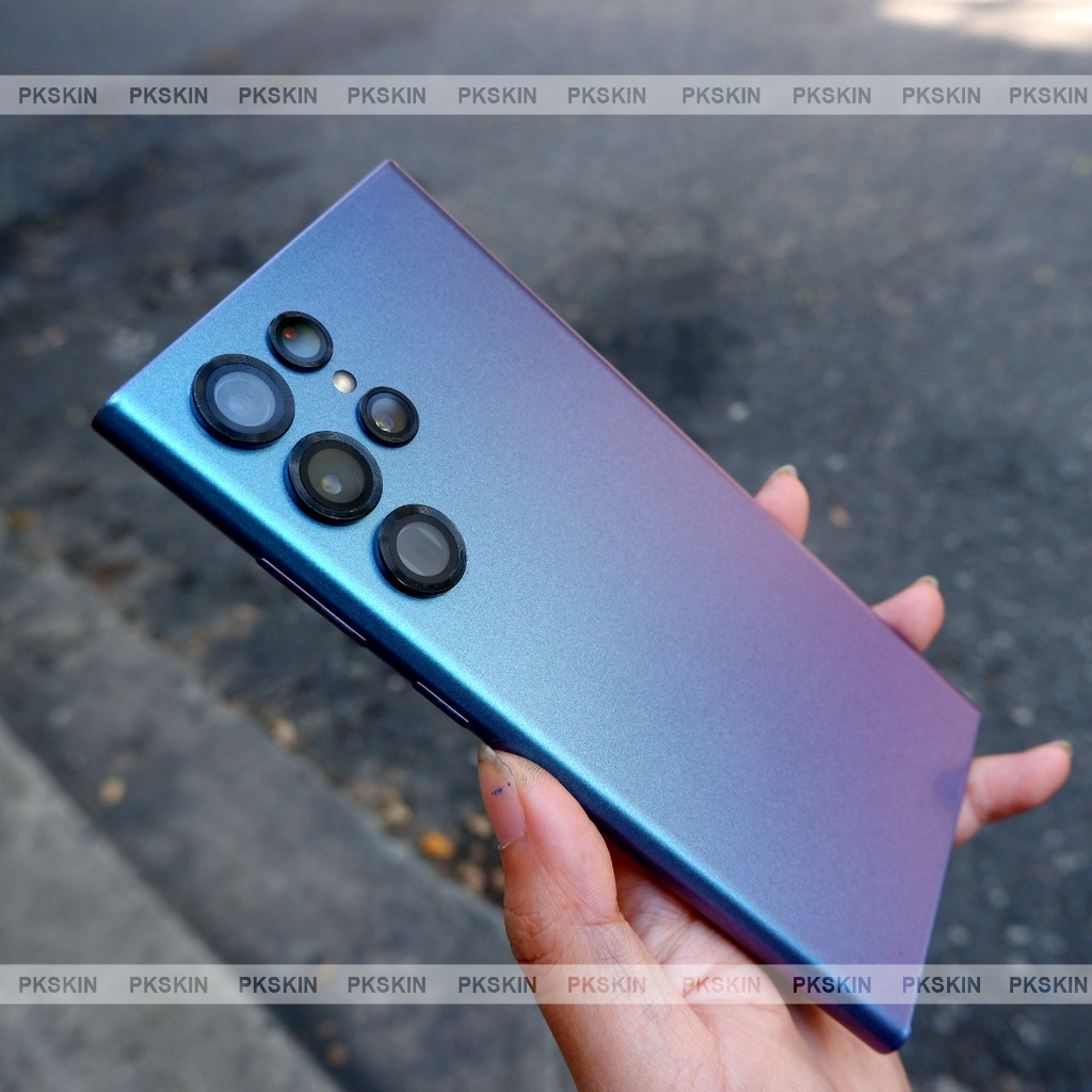 Miếng dán skin samsung A51 , A71, A32, A52 , A72 , A53 ,samsung A73 , A33 , A13 , A23 , samsung 22 4G tím chuyển màu