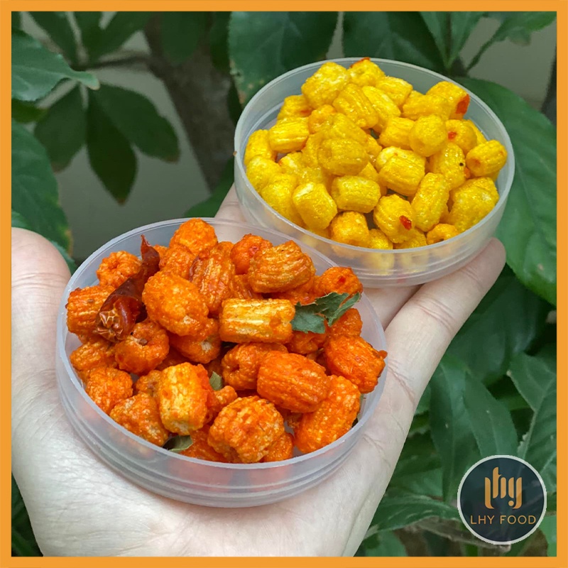 Nui sấy khô bò lá chanh, Nui sen giòn sấy bơ ngon 1/lọ 300g LHYFOOD ăn vặt Hà Nội