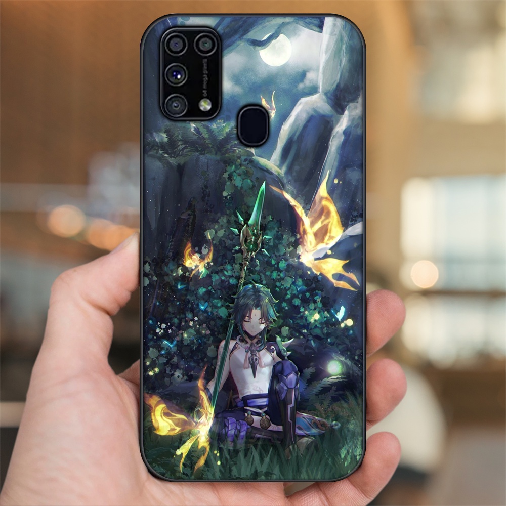 Ốp lưng Samsung M31 viền đen in hình Xiao Genshin Impact