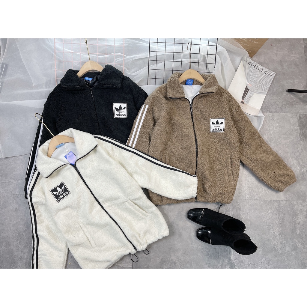 [HÀNG MỚI VỀ] Áo khoác mùa đông AK04 ,áo lông cừu có khóa thêu nổi form rộng, chất long dày dặn sờ mướt tay | BigBuy360 - bigbuy360.vn