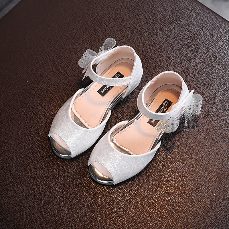 Xăng đan Đế Mềm Đính Nơ Cho Bé Gái