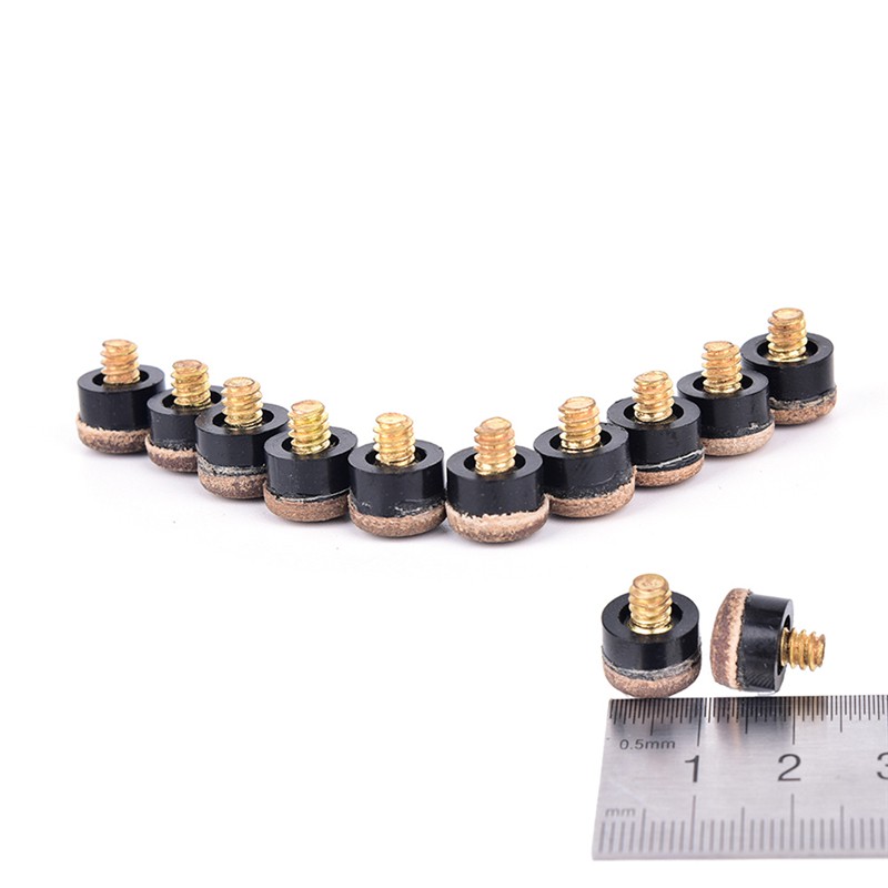 Set 10 đầu cây cơ bida có đai ốc dùng thay thế tiện dụng