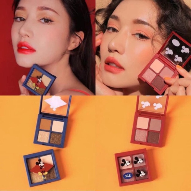 Bảng màu mắt 4 ô mini Mickey 3.CE Disney Mini Multi Eye Color Palette Phiên bản giới hạn mới