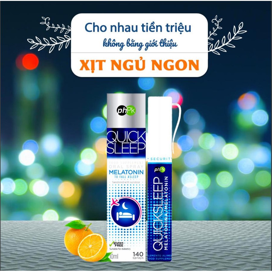 Xịt ngủ Quick Sleep – Giúp hỗ trợ dễ ngủ, ngủ ngon, giảm tình trạng mất ngủ, ngủ không sâu giấc (10ml-149 lần xịt)