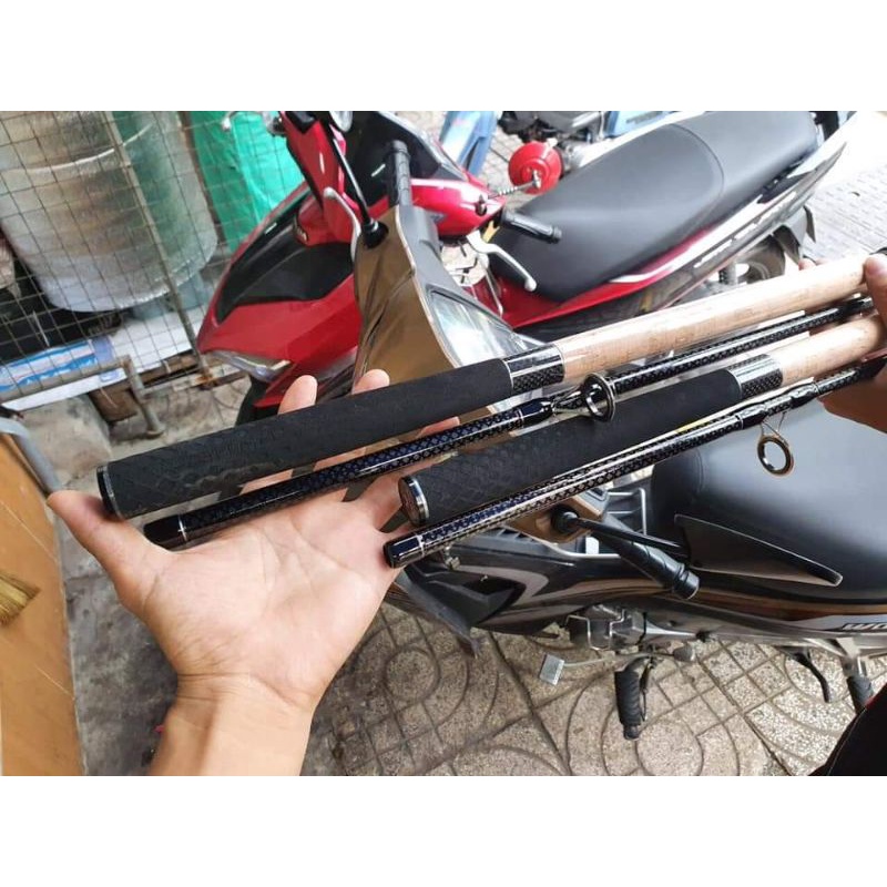 Cần Chính Hãng Ashino Hanyun Chuyên Câu Sông, Hồ,Câu Cá Thịt...Cacbon Xoắn 2 Da Siêu Đẹp