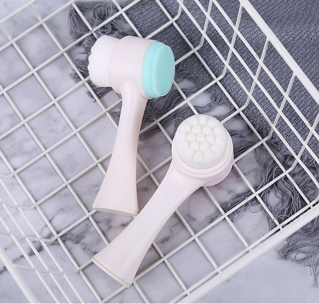 Dụng Cụ Cọ Rửa Mặt 2 Đầu Cầm Tay