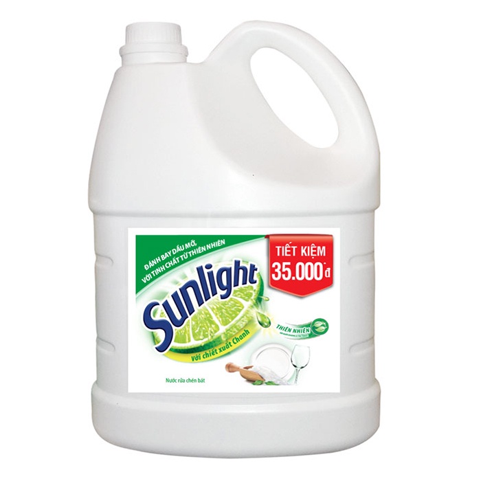 Nước Rửa Chén Bát Sunlight Thiên Nhiên Can 3.6kg