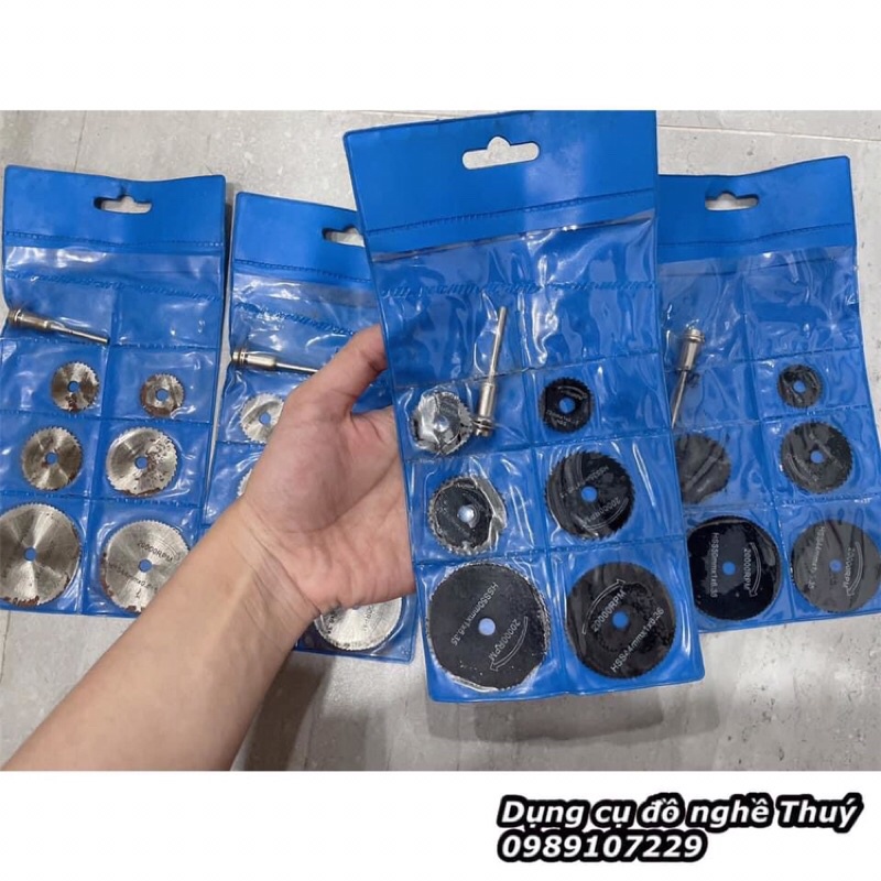 Lưỡi cưa mini, Bộ 6 lưỡi cưa mini 22-50mm thép gió HSS 2 màu trắng