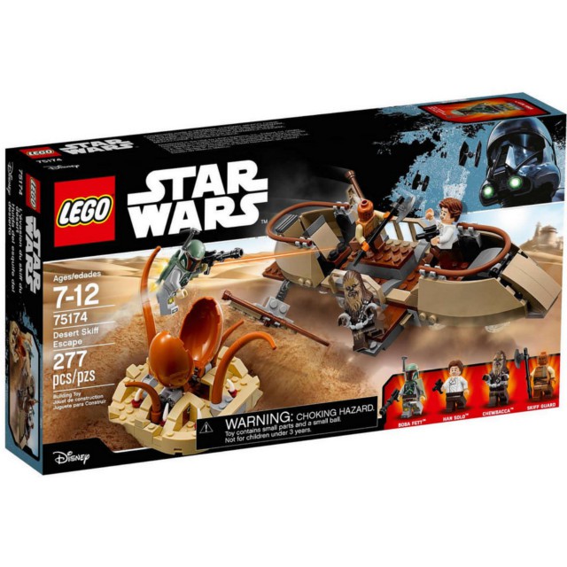 Lego Star Wars 75174 - Desert Skiff Escape - Bộ xếp hình Lego Tàu tẩu thoát sa mạc