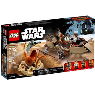 [Xé lẻ] Lego Star Wars 75174 - Bộ xếp hình Lego Tàu tẩu thoát sa mạc