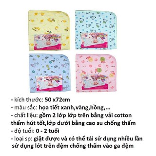 chiếu cao su chống thấm cho bé
