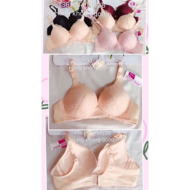 (136)áo lót ren chờm quả sexy_đệm nâng nhe_sister hood (cực đẹp)