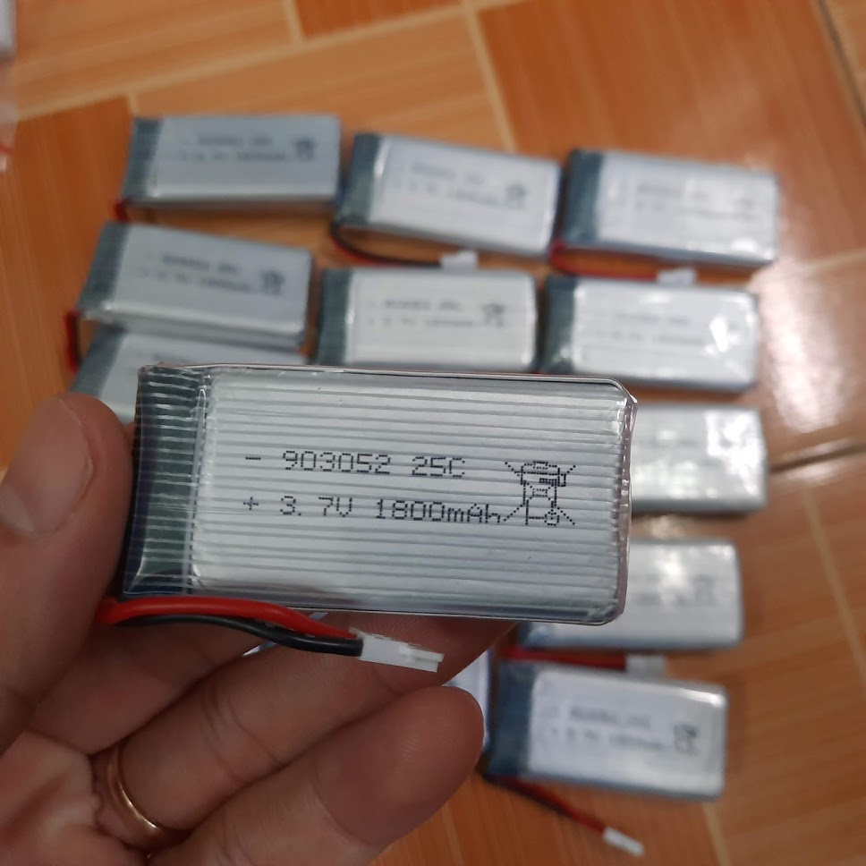 Pin sạc 3.7v 1800mah dùng cho xe mô hình điều khiển cổng nối SM-2P/ XH-2.54