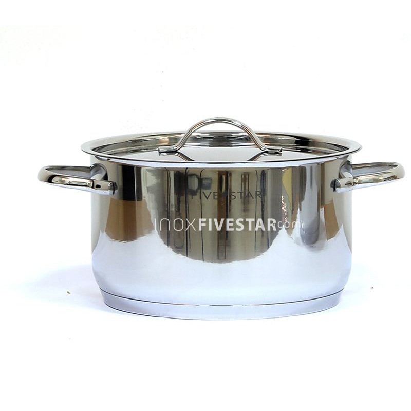 Bộ 5 nồi inox 304 cao cấp 3 đáy Kitchi Fivestar nắp inox