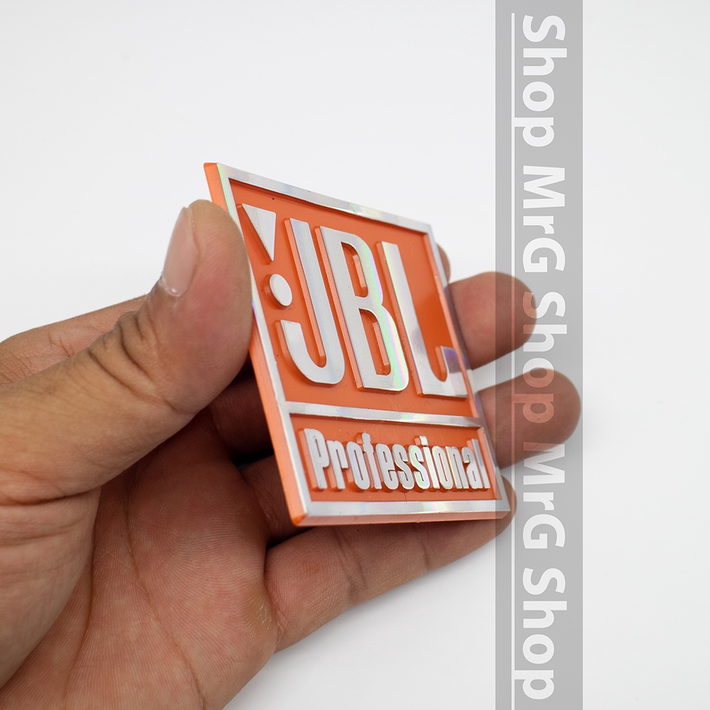 Tem Loa JBL 7cm x 6cm, nhựa đen, giá 1 đôi .