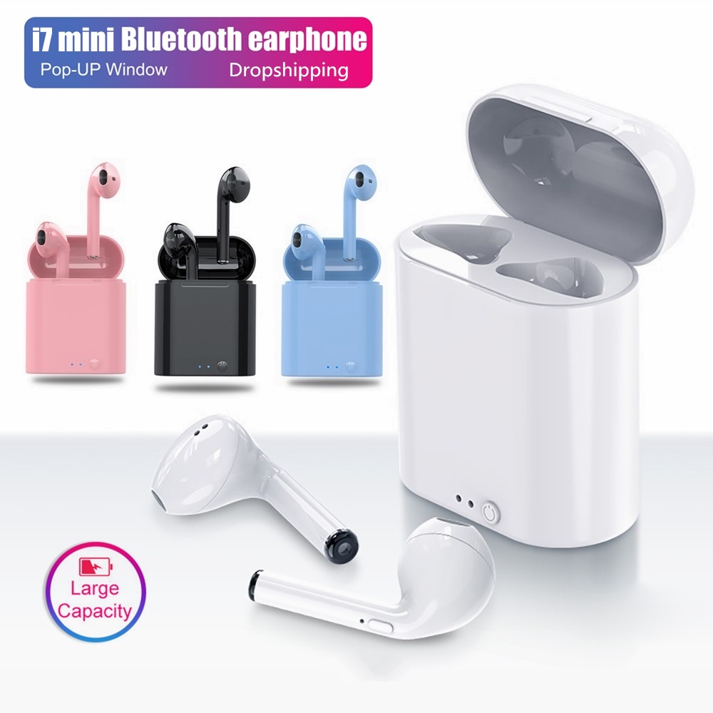 ☾◎♕Tai nghe không dây mini nhạc thể thao Earbud trong Bluetooth chống nước cho Huawei OPPO iPhone Xiaomi TWS Pods