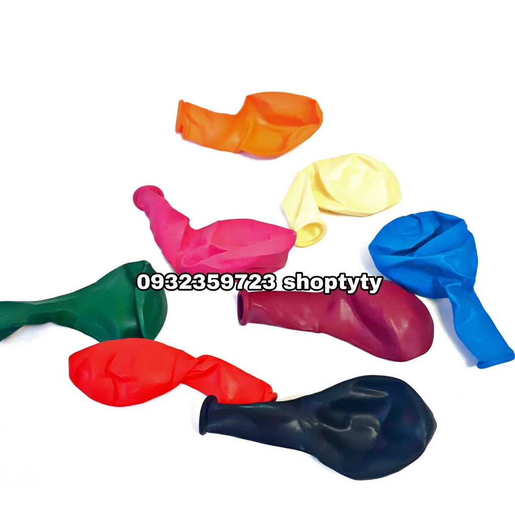 1 Bịch 50 Cái Bong Bóng Balloon Đủ Màu Dùng Trong Trang Trí Sinh Nhật