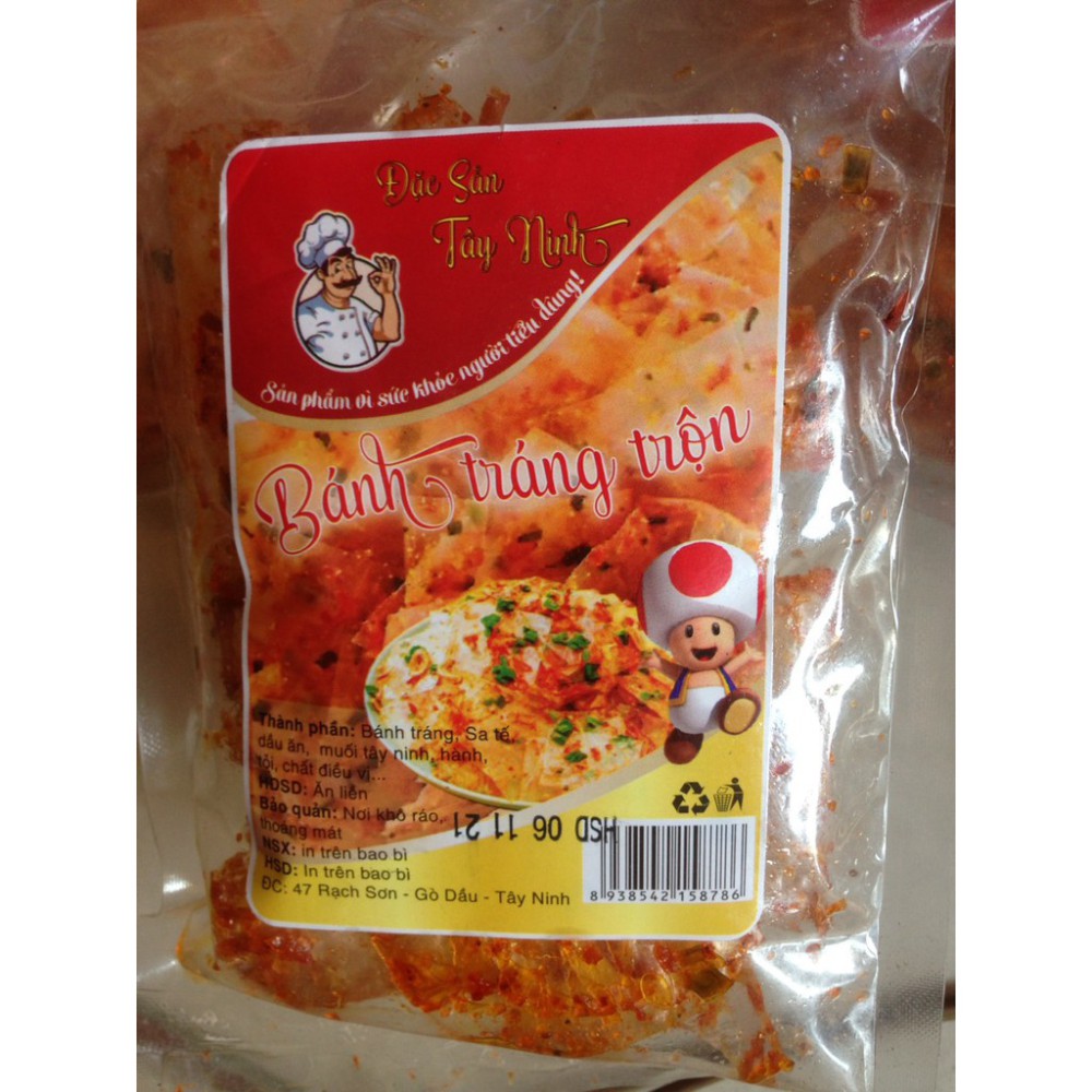 [Siêu rẻ] Bánh tráng trộn tôm hành Tây Ninh siêu ngon loại gói đóng sẵn