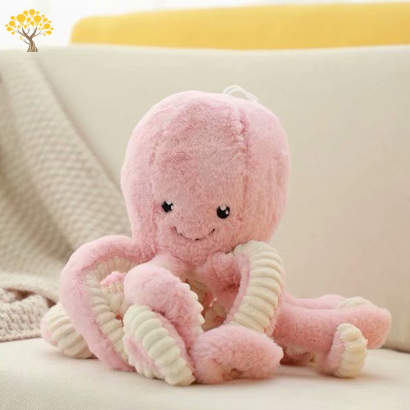 Đồ chơi nhồi bông hình bạch tuộc mềm mại nhiều màu sắc dùng làm quà tặng sinh nhật cho bé