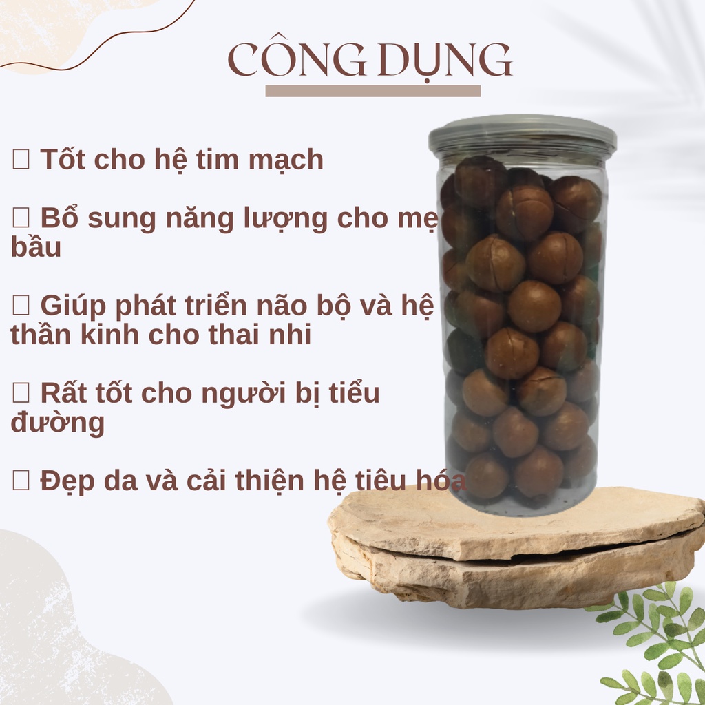 500g Hạt macca ĐăkLăk sấy nứt size to