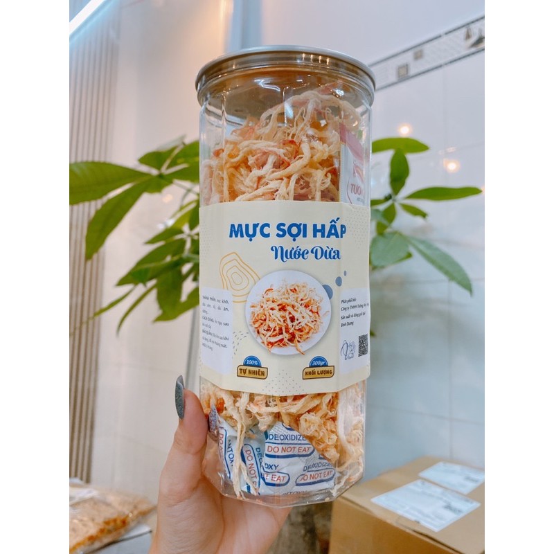 Khô mực xé nước dừa 300gr