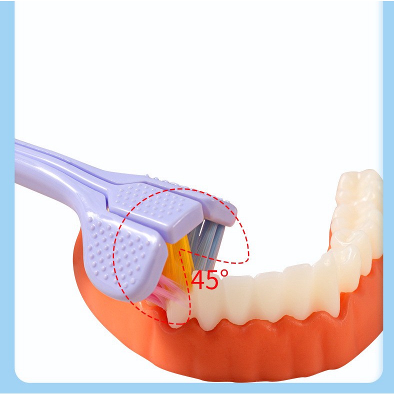 Ultra Bàn Chải Đánh Răng Ba Mặt Siêu Mịn Cho Người Lớn / Bàn Chải Đánh Răng Ba Chiều / Dụng Cụ Chăm Sóc Cá Nhân