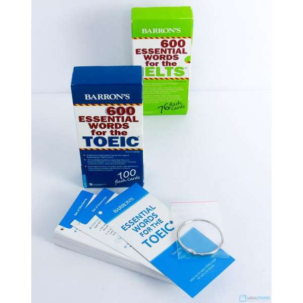 Sách - Hộp Flash Cards - 600 Essential Words For The TOEIC