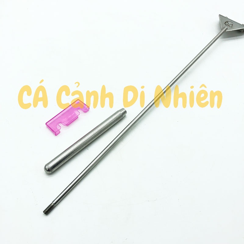 Cây cạo rêu INOX 304 loại bỏ rêu hại bám kính, vệ sinh bể thủy sinh hồ cá cảnh