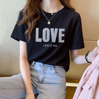 Cotton T-shirt summer fashion print for men and women