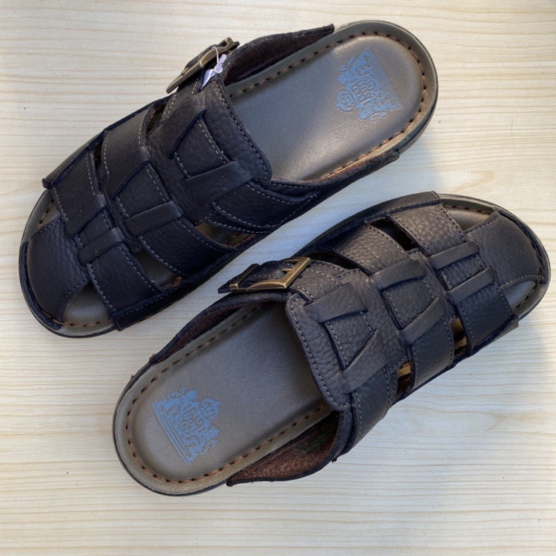 Dép da bít mũi, dép rọ da cao cấp chất liệu da bò 100%, bảo hành 365 ngày