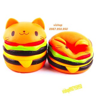 SquiShy BÁNH HAMBURGER MÈO