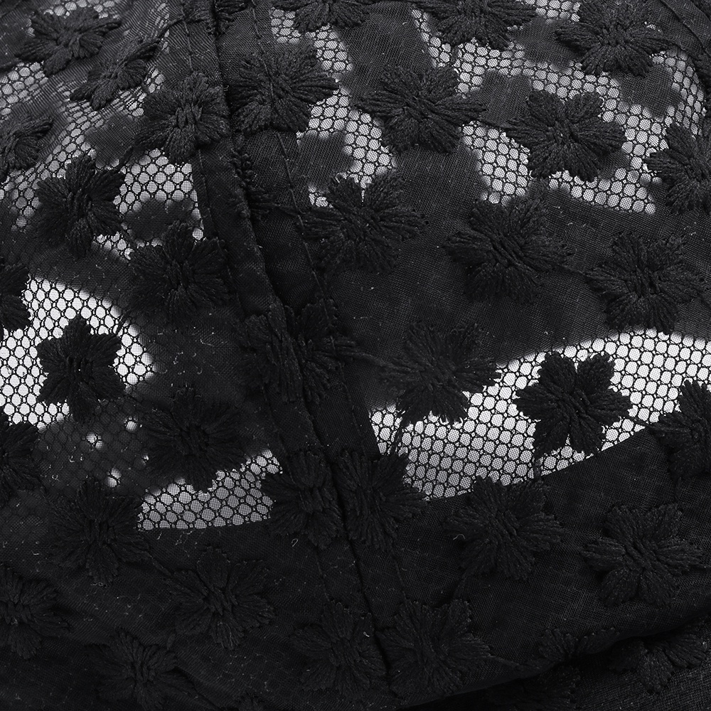 Mũ lưỡi trai phối ren lưới thoáng khí thời trang nhiều màu sắc tùy chọn dành cho nữ