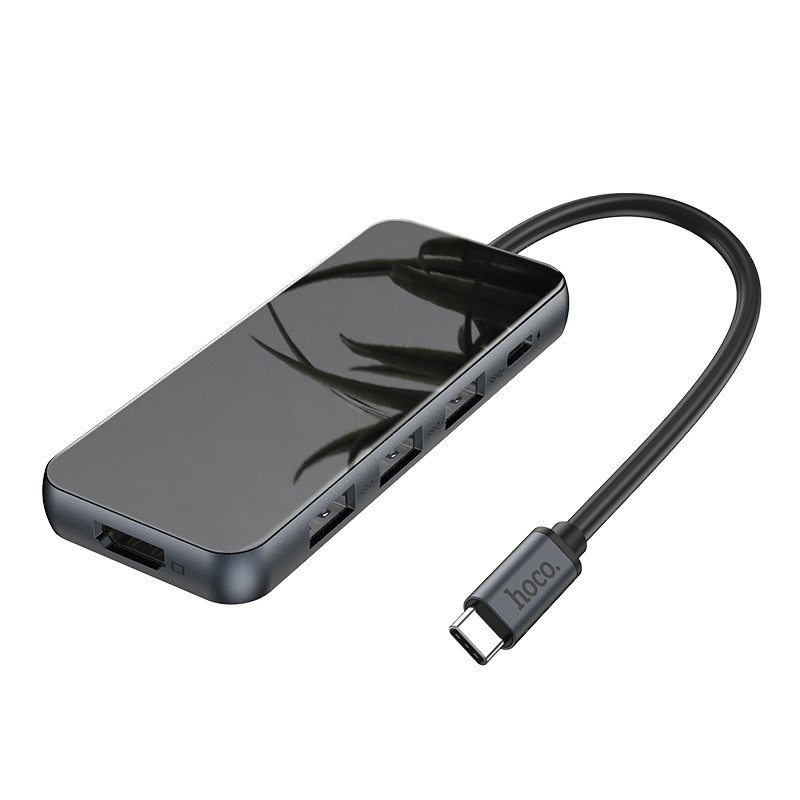 Bộ chuyển chuyển đổi đa năng từ Type-c sang USB 3.0 , HDMI , PD Hoco HB15