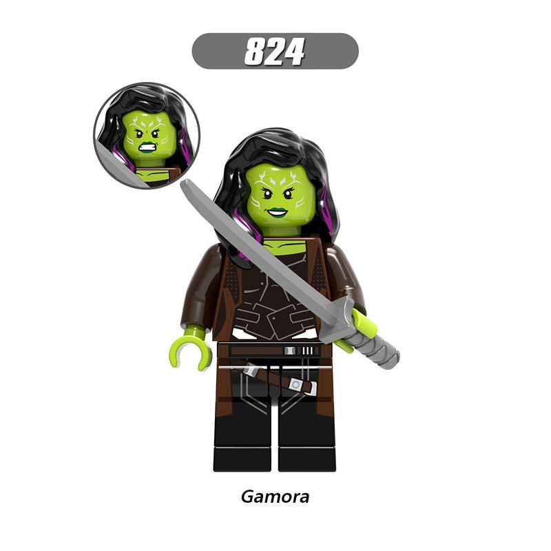 Bộ 8 mô hình nhân vật play siêu anh hùng x0187