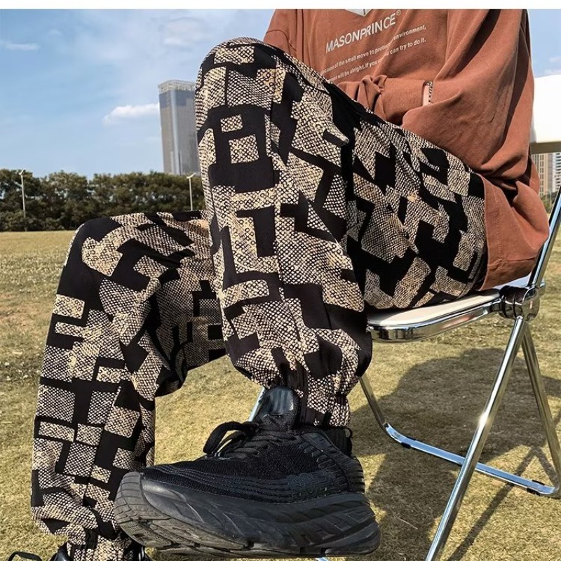 Quần Thể Thao Dáng Rộng Sọc Ca Rô Thời Trang Hàn Quốc Trẻ Trung