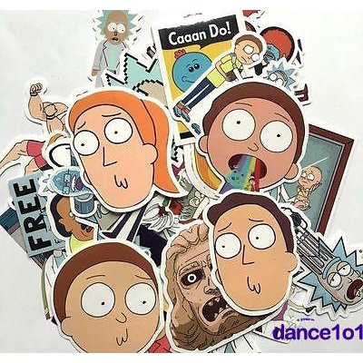 Bộ 35 miếng dán trang trí chống thấm nước hình anime