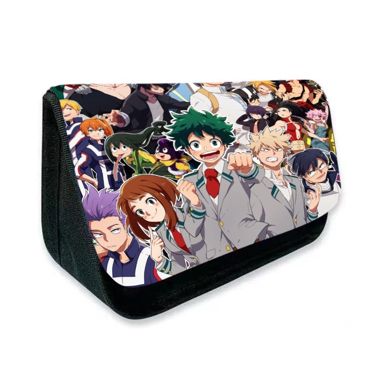 Hộp Đựng Bút In Hoạt Hình My Hero Academia Deku Hai Lớp Đa Năng Cho Học Sinh