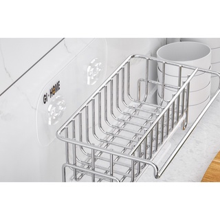 Giỏ đựng miếng rửa chén bát inox dán tường