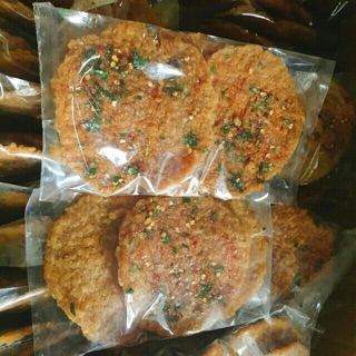 10 gói cơm cháy mắm hành ( thấm sốt miếng to cơm giòn 3 miếng/bịch )