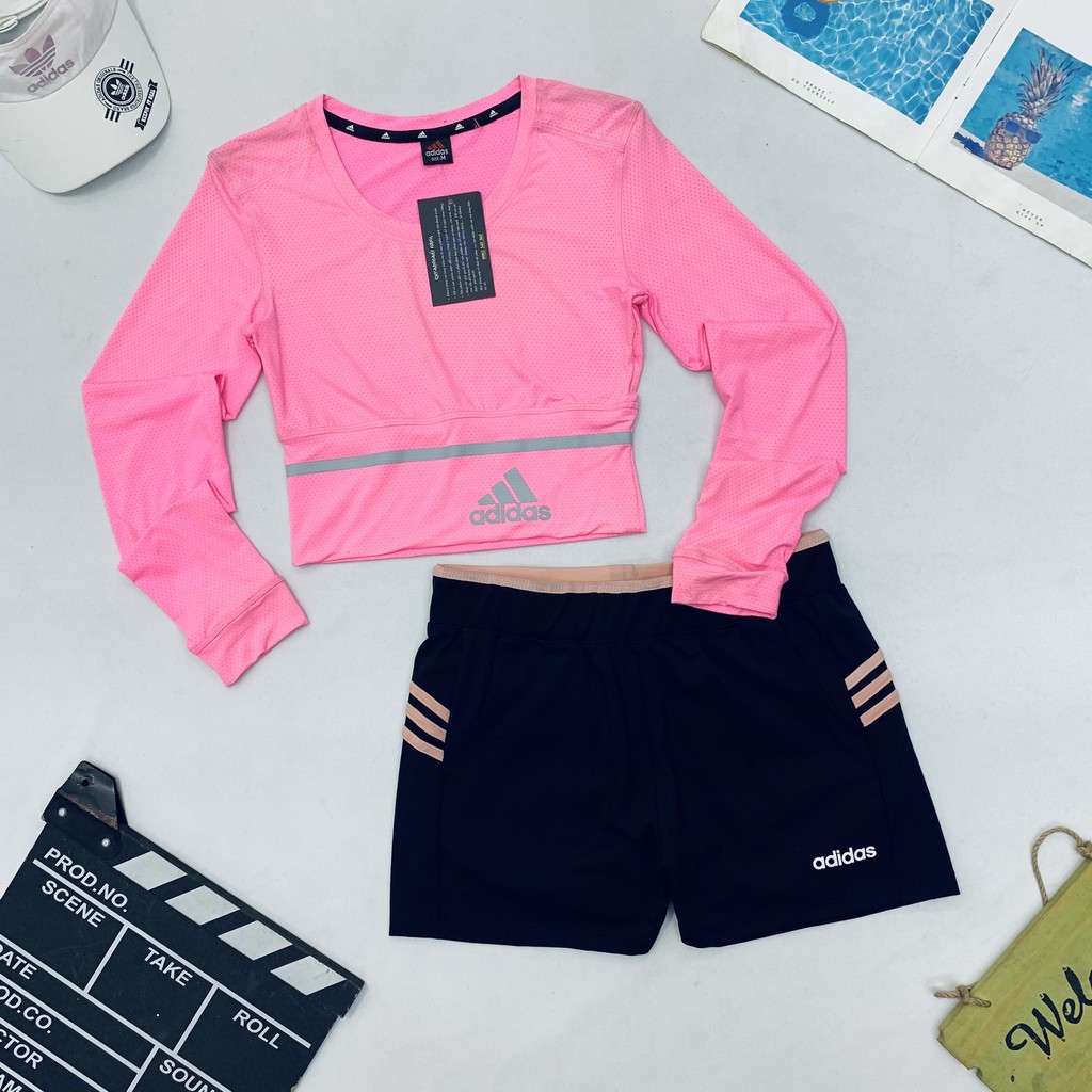 ÁO CROPTOP TAY DÀI TẬP GYM, YOGA PHONG CÁCH TRẺ TRUNG NĂNG ĐỘNG