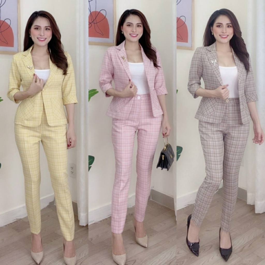 Set Nguyên Bộ Áo Vest Quần Dài - YB210902