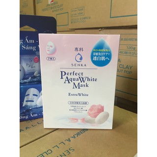 Mặt nạ Senka Perfect Aqua Extra White Mask - Mặt nạ Dưỡng da Trắng hồng