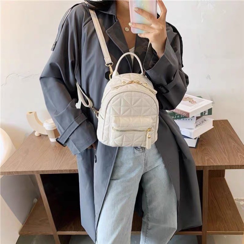 Ba Lô Nữ 👜 FREE SHIP 👜 Ba Lô Thời Trang Nữ Hottrend Nhiều ngăn Fom Giáng Trẻ Trung Năng Động vừa đeo chéo + đeo vai