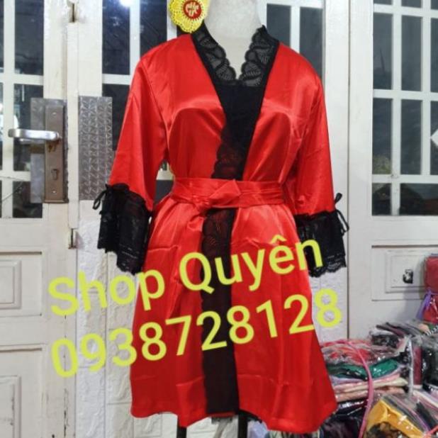 Áo choàng ngủ phối ren phom 60kg !