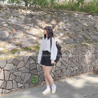 ÁO THUN COTTON SỌC ULZZANG (ảnh thật/sẵn)