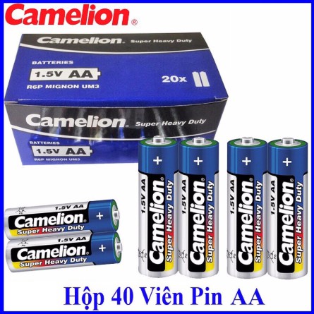 Pin Camelion 1.5V - Hộp 40 Viên Pin Tiểu AA/ AAA