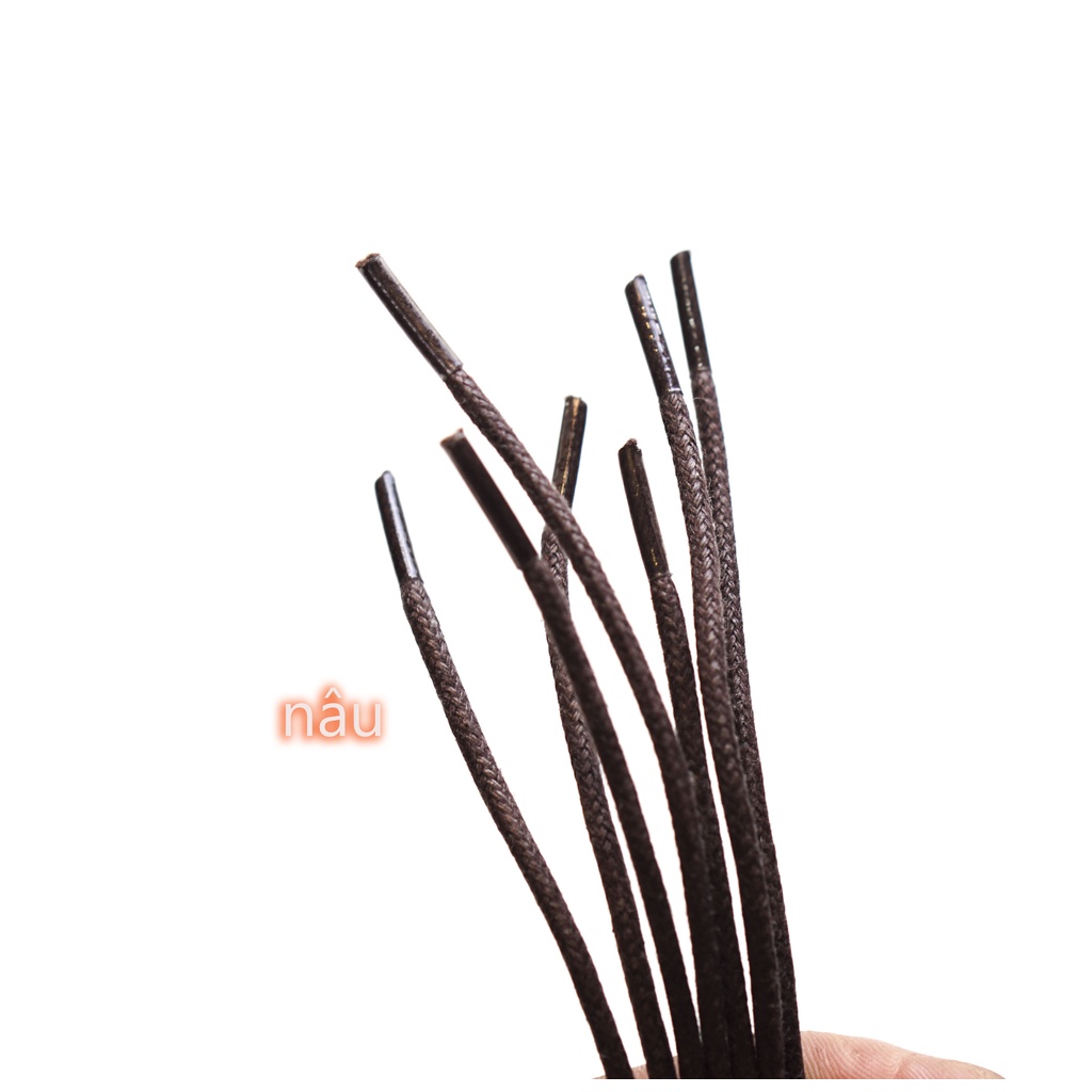 Cặp dây giày bện dù tròn dành cho giày tây và các mẫu giày sử dụng dây tròn