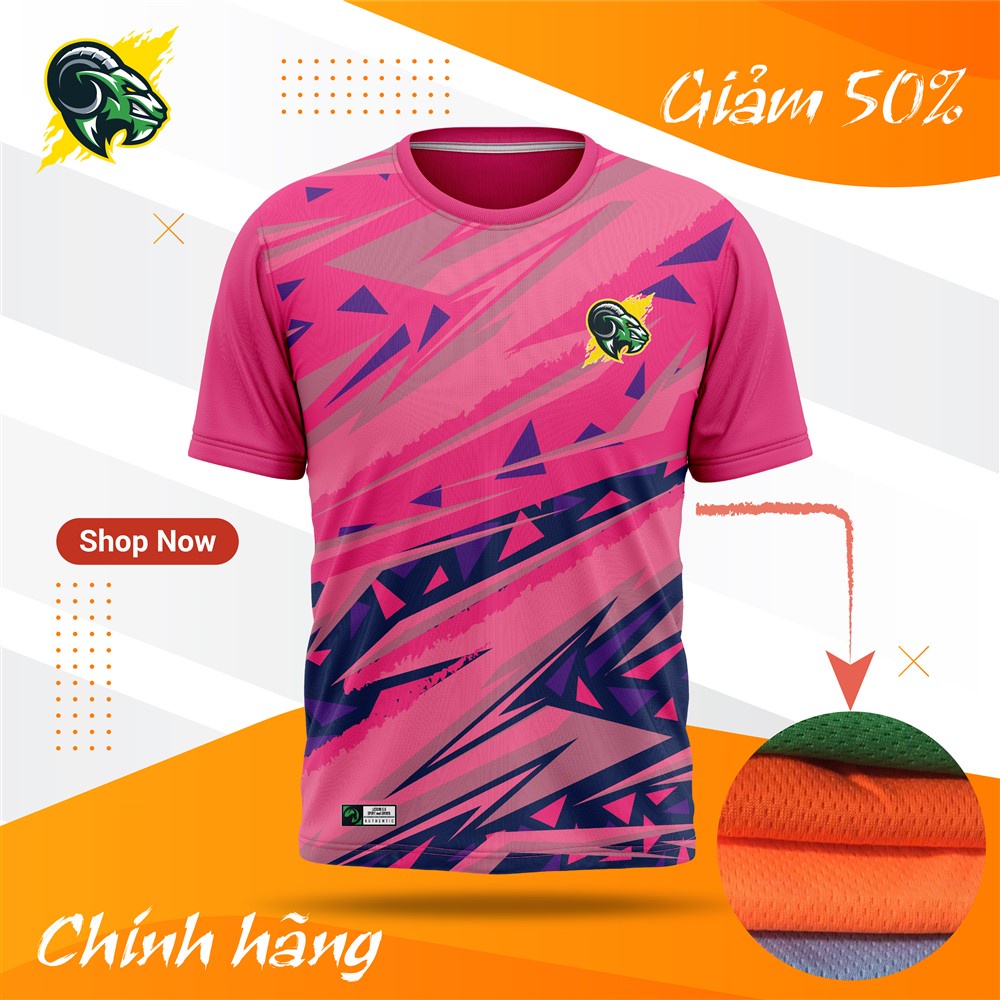 Áo cầu lông Billy Hồng, Xanh, Cam ĐỘC QUYỀN 2022