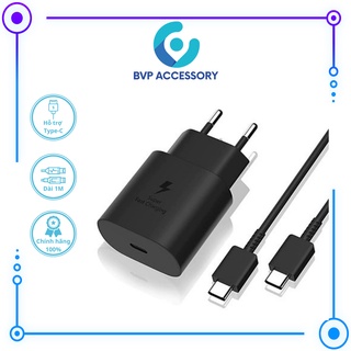 Bộ sạc nhanh Samsung 25W chính hãng 2 đầu type C Củ sạc nhanh không nóng máy giật lag màn hình – BVP ACCESSORY