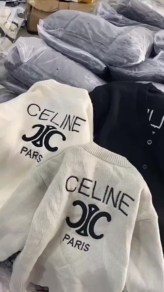 Áo cardigan Len CELINE Paris hàng QC cao cấp form rộng tay bồng cực xinh cực hot 2023 | BigBuy360 - bigbuy360.vn
